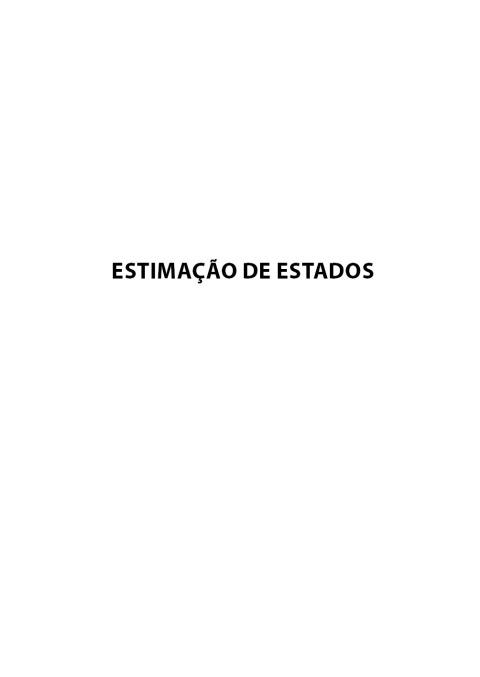 Estimação de estados