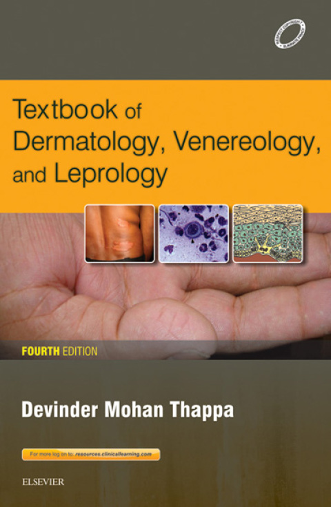 Cover image for book Textbook of Dermatology, Leprology & Venereology