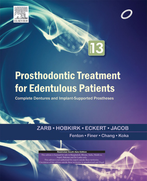 Cover image for book Prosthodontic Treatment for Edentulous Patients: South Asia Reprint