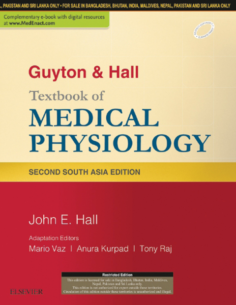 Cover image for book Guyton & Hall Textbook of Medical Physiology: A South Asian Edition
