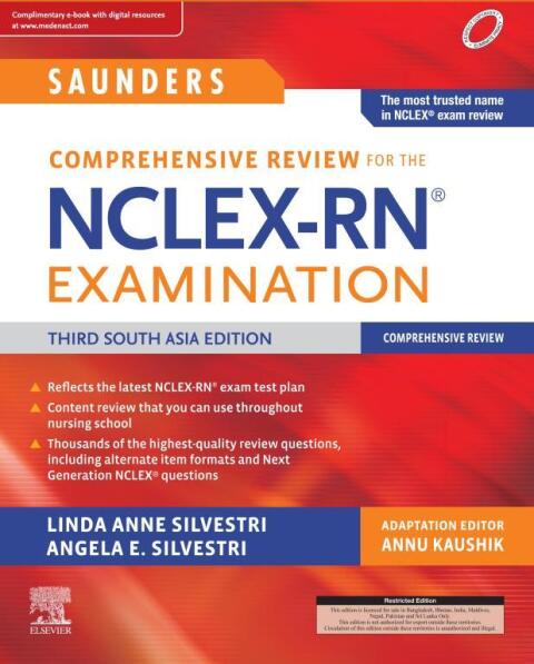 Cover image for book Saunders Comprehensive Review for the NCLEX-RN Examination, South Asian Edition