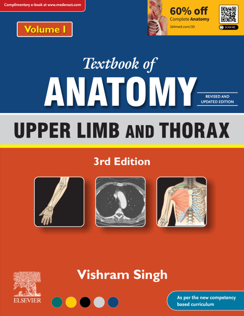 Textbook of Anatomy: Upper Limb and Thorax, Vol 1, Updated Edition 