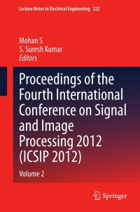 Cover image: Proceedings of the Fourth International Conference on Signal and Image Processing 2012 (ICSIP 2012) 9788132209997