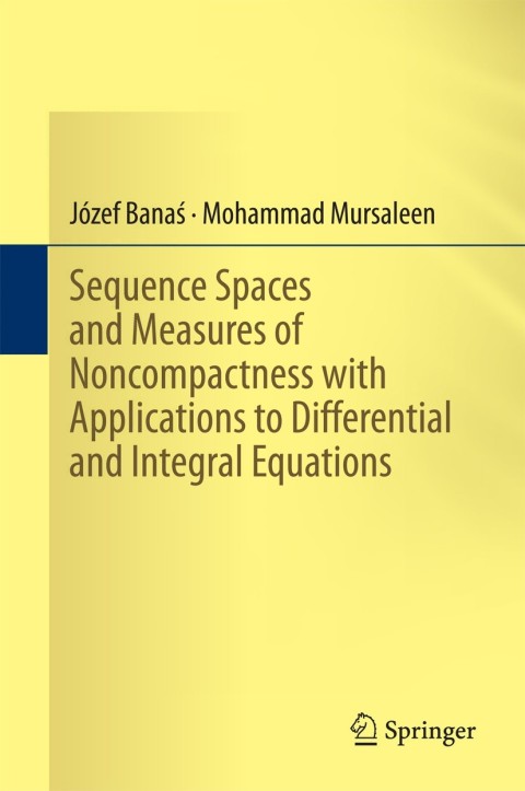 Cover image for book Sequence Spaces and Measures of Noncompactness with Applications to Differential and Integral Equations