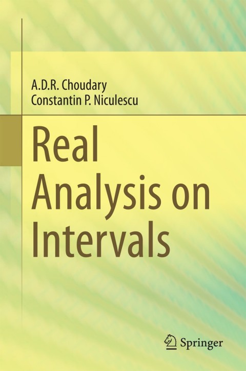 Cover image for book Real Analysis on Intervals