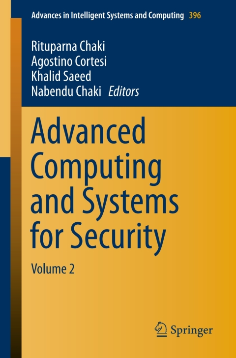 Cover image for book Advanced Computing and Systems for Security