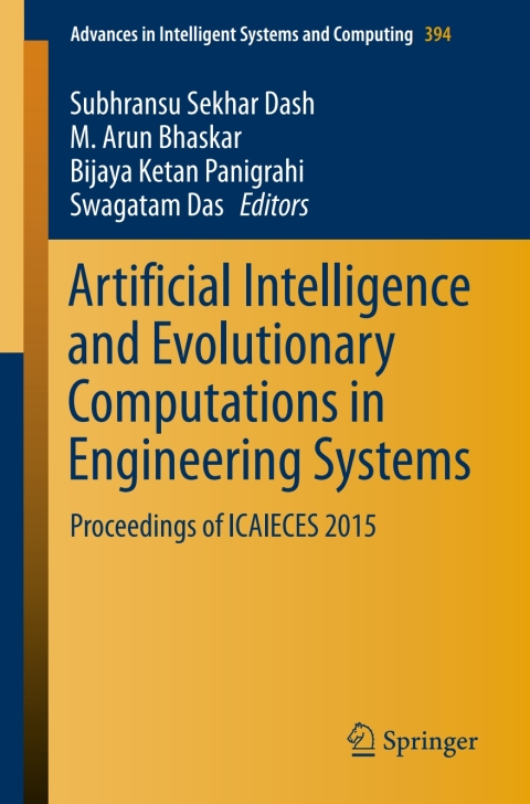 Cover image for book Artificial Intelligence and Evolutionary Computations in Engineering Systems