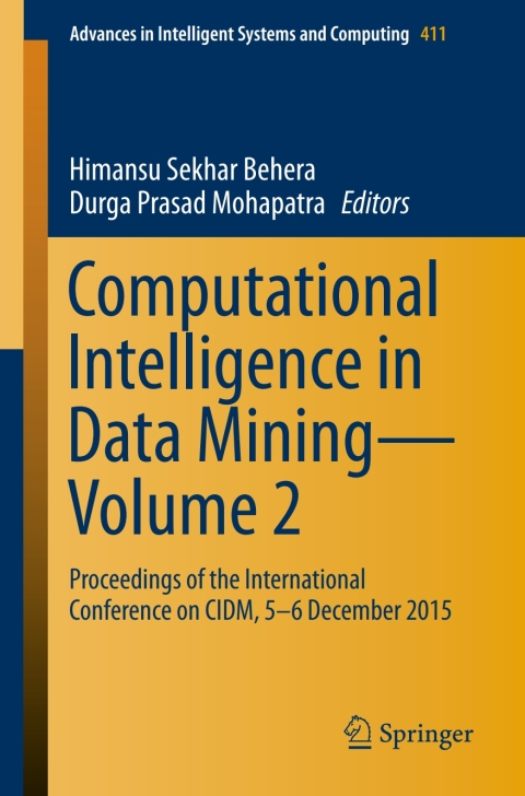 Cover image for book Computational Intelligence in Data Mining—Volume 2