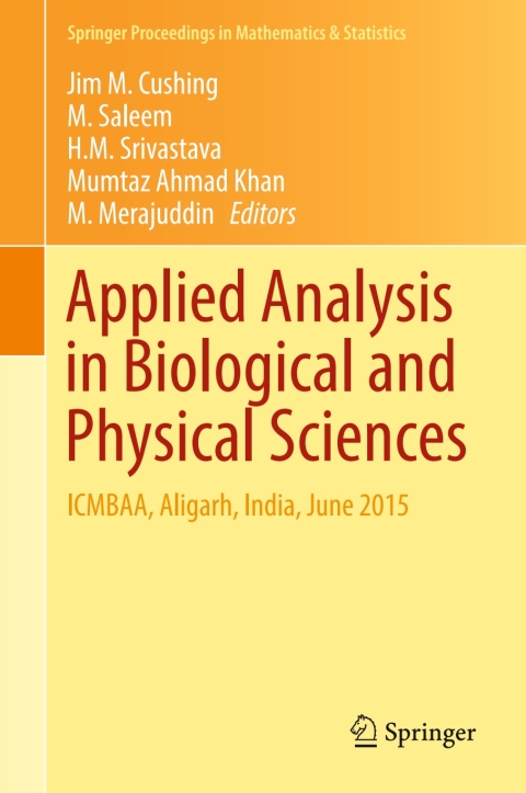 Cover image for book Applied Analysis in Biological and Physical Sciences