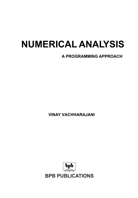 Cover image for book Numerical Analysis