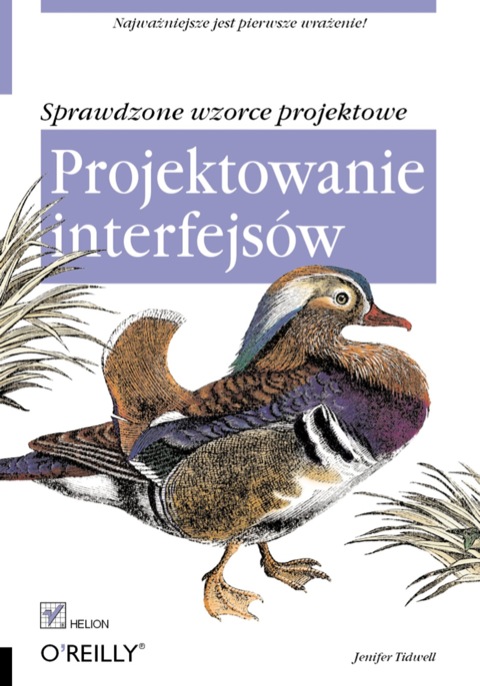 Cover image for book Projektowanie interfejsów. Sprawdzone wzorce projektowe
