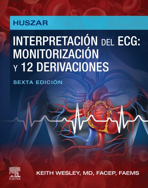 Cover image for book Huszar. Interpretación del ECG: monitorización y 12 derivaciones