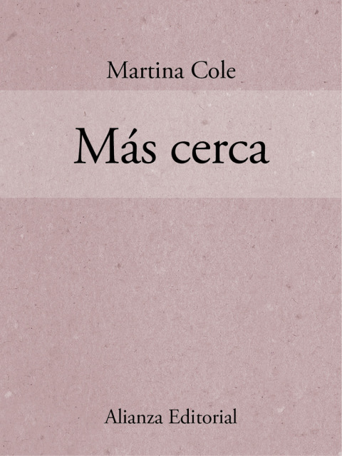 Cover image for book Más cerca