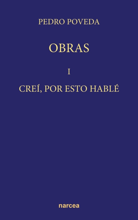 Cover image for book Creí, por esto hablé. Vol. I