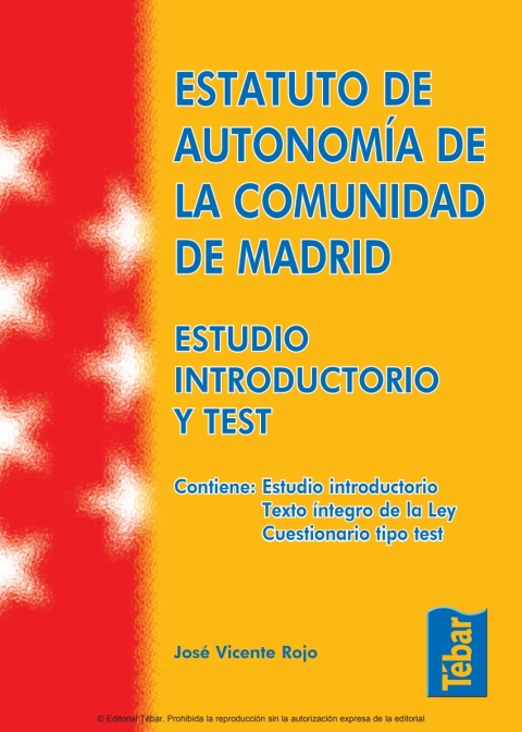 Cover image for book Estatuto de Autonomía de la Comunidad de Madrid