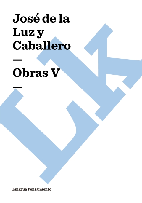 Cover image for book Obras V