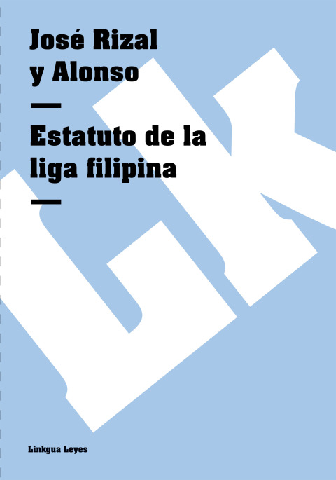 Cover image for book Estatuto de la liga filipina