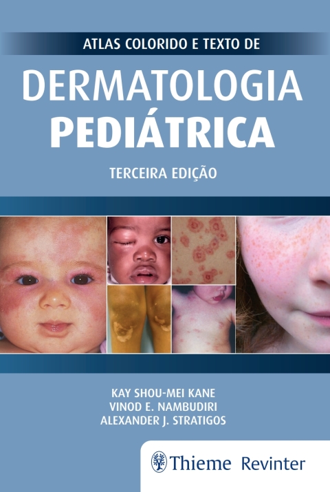 Atlas colorido e texto de dermatologia pediátrica