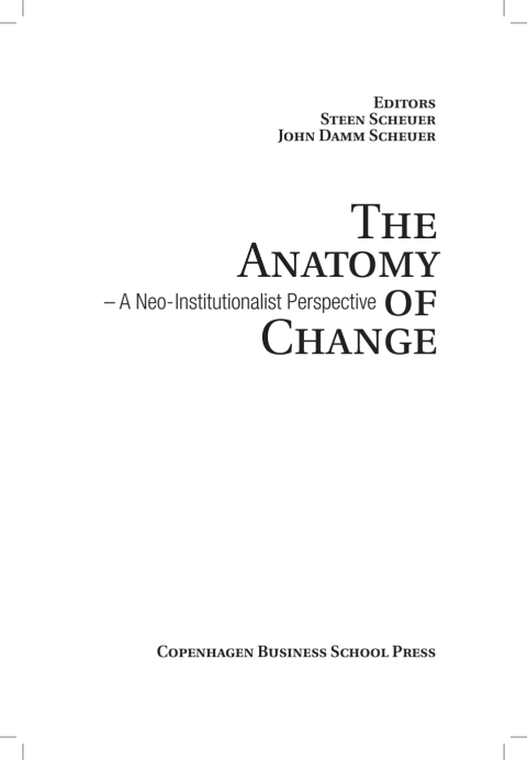 Cover image for book The Anatomy of Change