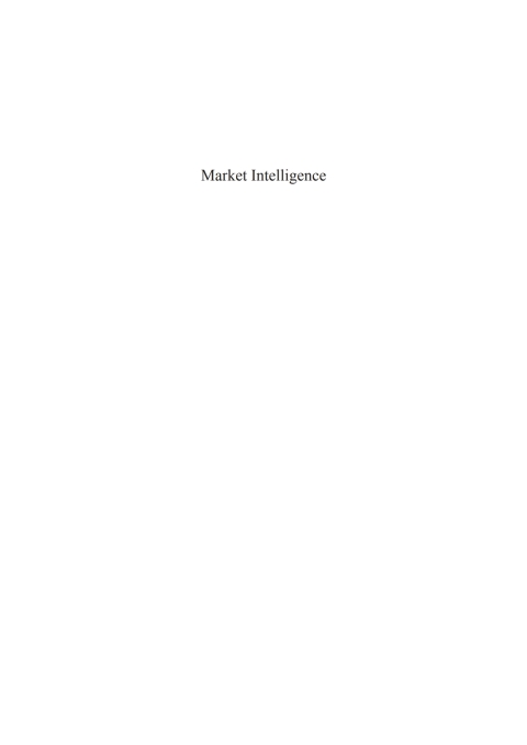 Cover image for book Market Intelligence