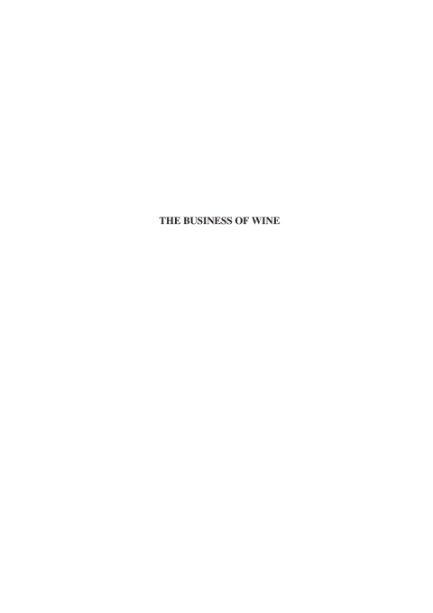 Cover image for book The Business of Wine