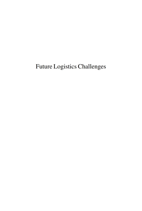 Cover image for book Future Logistics Challenges