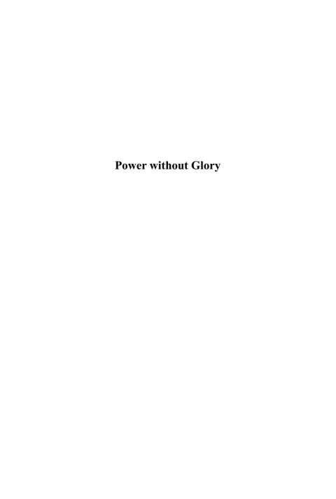Cover image for book Power without Glory