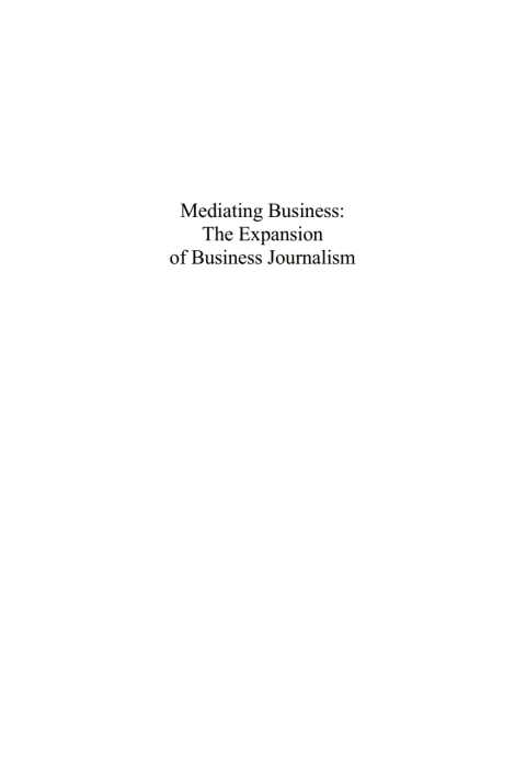 Cover image for book Mediating business
