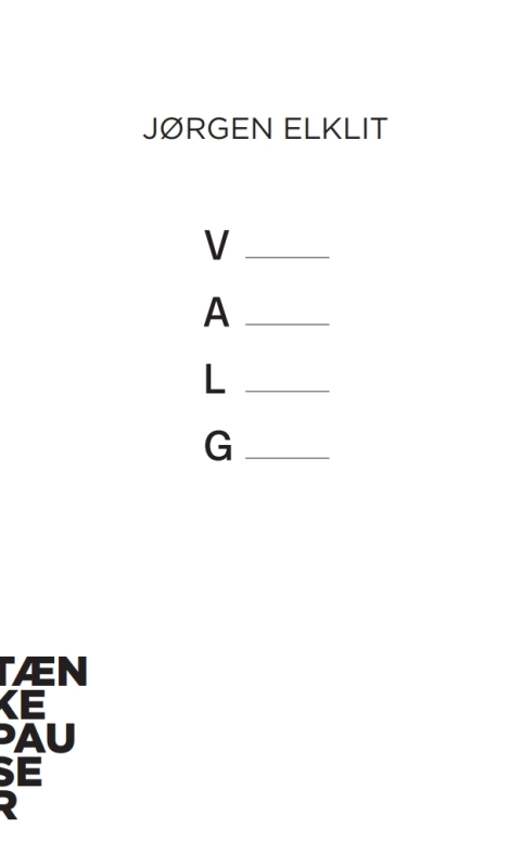 Cover image for book Valg