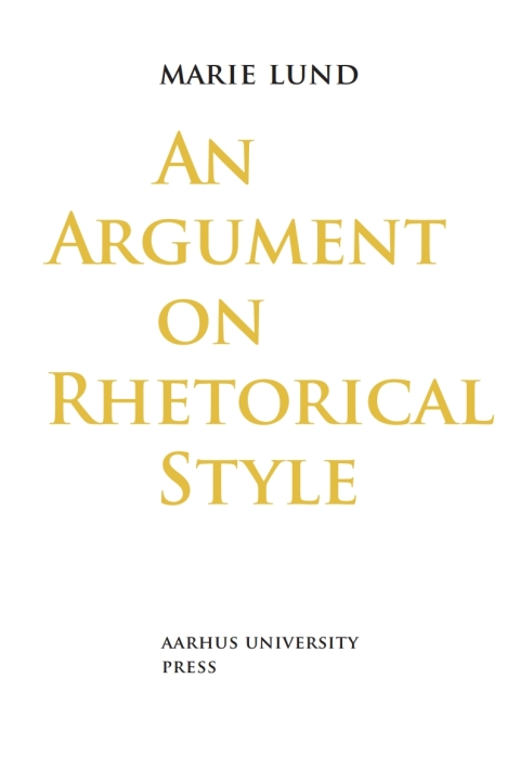Cover image for book An Argument on Rhetorical Style