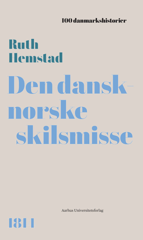Cover image for book Den dansk-norske skilsmisse