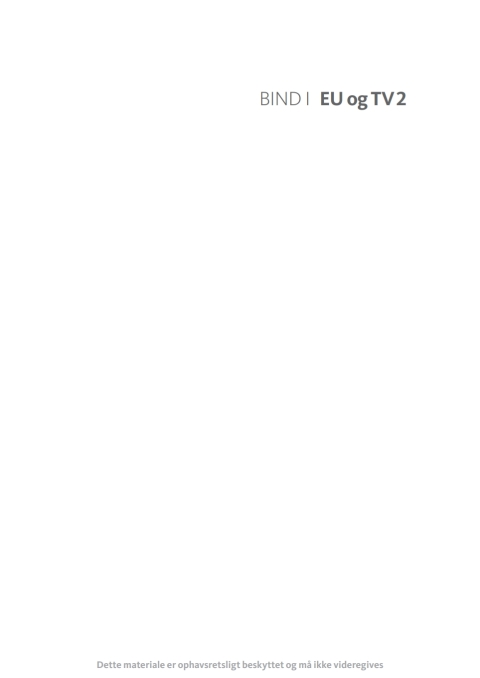 Cover image for book EU og TV 2