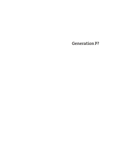 Cover image for book Generation P?