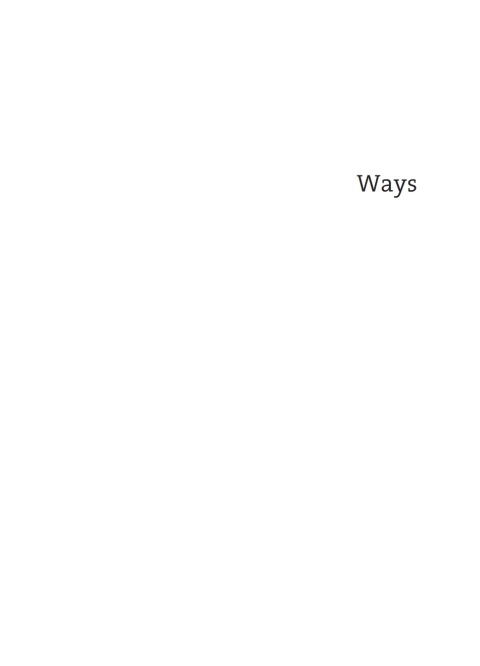 Cover image for book Ways