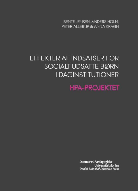 Cover image for book Effekter af indsatser for socialt udsatte born i daginstitutioner