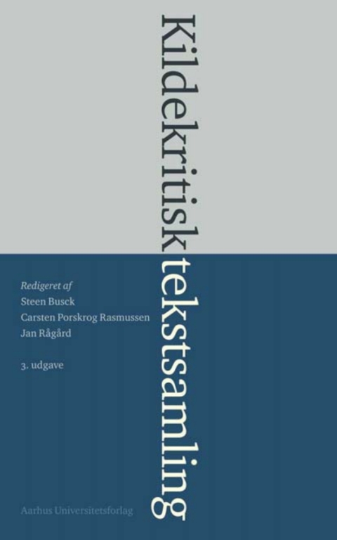 Cover image for book Kildekritisk tekstsamling