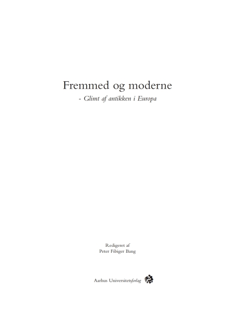 Cover image for book Fremmed og moderne