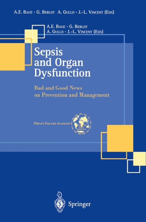 Cover image for book Sepsis and Organ Dysfunction