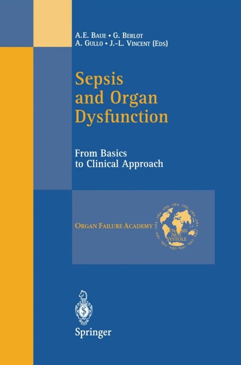 Cover image for book Sepsis and Organ Dysfunction