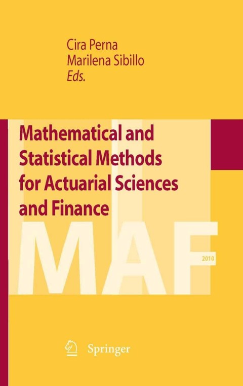 Cover image for book Mathematical and Statistical Methods for Actuarial Sciences and Finance
