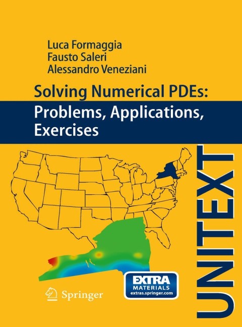 Cover image for book Solving Numerical PDEs: Problems, Applications, Exercises