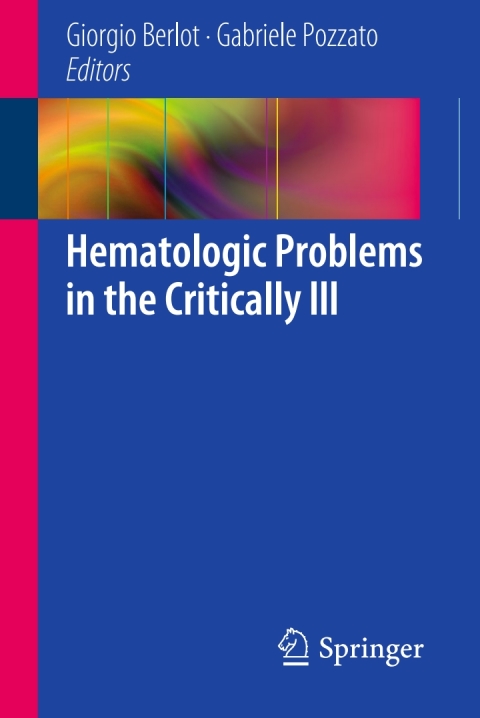 Cover image for book Hematologic Problems in the Critically Ill