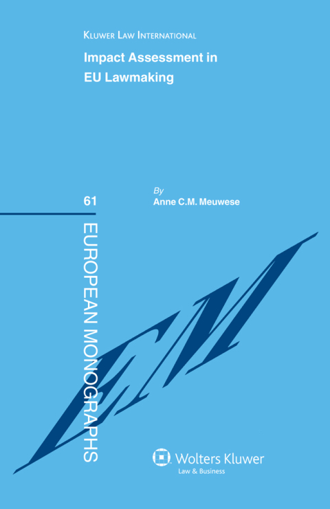 Cover image for book Impact Assessment in EU Lawmaking