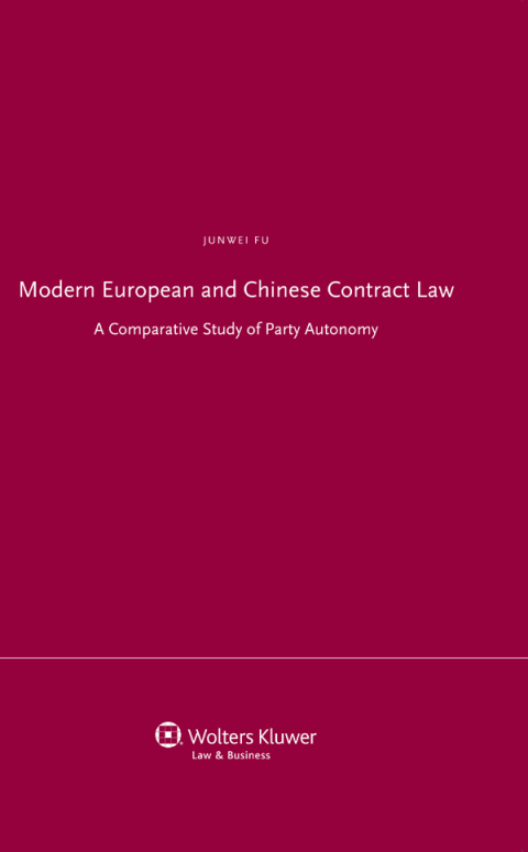 Cover image for book Modern European and Chinese Contract Law
