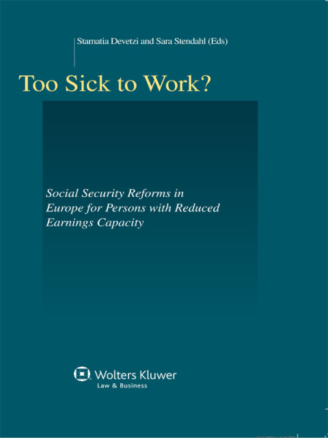 Cover image for book Too Sick to Work?