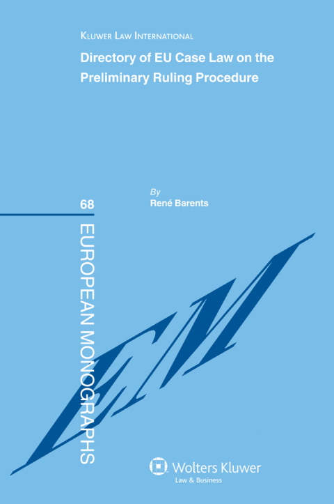 Cover image for book Directory of EU Case Law on the Preliminary Ruling Procedure