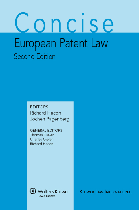 Cover image for book Concise European Patent Law