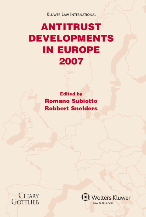 Cover image for book Antitrust Developments In Europe