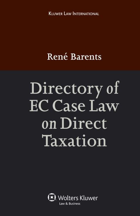 Cover image for book Directory of EC Case Law on Direct Taxation