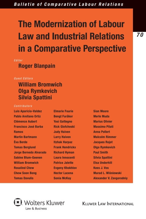 Cover image for book The Modernization of Labour Law and Industrial Relations in a Comparative Perspective